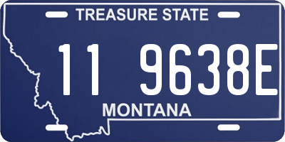 MT license plate 119638E