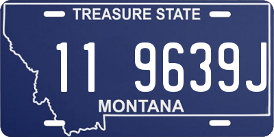 MT license plate 119639J