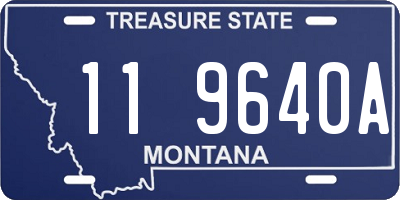 MT license plate 119640A