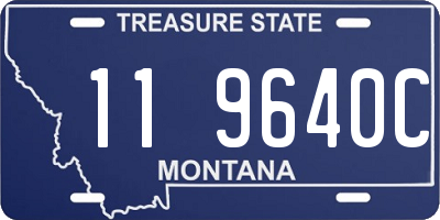 MT license plate 119640C