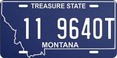 MT license plate 119640T