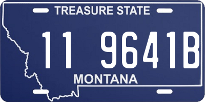 MT license plate 119641B