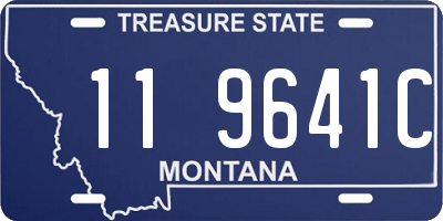 MT license plate 119641C