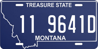 MT license plate 119641D