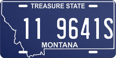 MT license plate 119641S