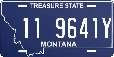 MT license plate 119641Y