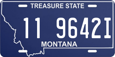 MT license plate 119642I