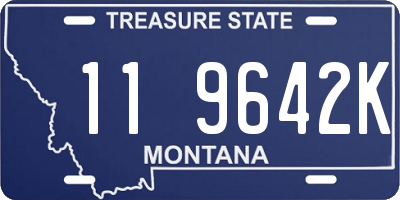 MT license plate 119642K