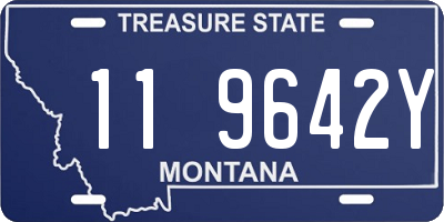 MT license plate 119642Y