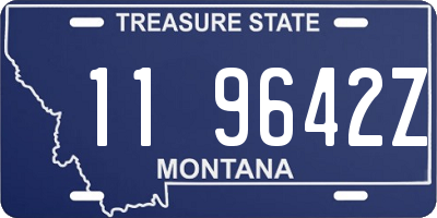 MT license plate 119642Z