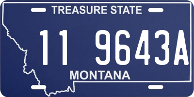 MT license plate 119643A