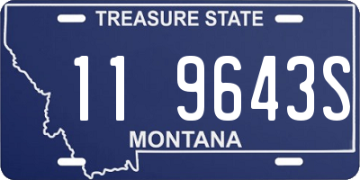 MT license plate 119643S