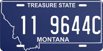 MT license plate 119644C