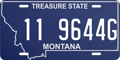 MT license plate 119644G