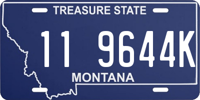 MT license plate 119644K