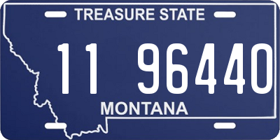MT license plate 119644O