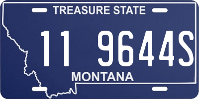 MT license plate 119644S