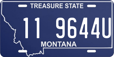 MT license plate 119644U