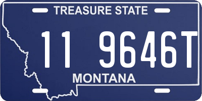 MT license plate 119646T