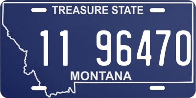 MT license plate 119647O