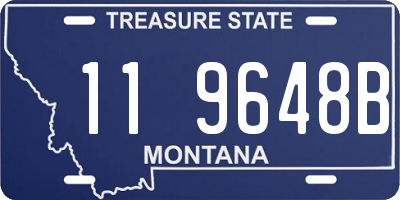 MT license plate 119648B