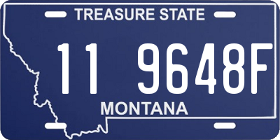 MT license plate 119648F