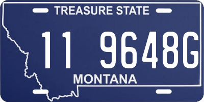 MT license plate 119648G