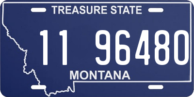 MT license plate 119648O