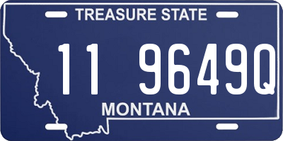 MT license plate 119649Q