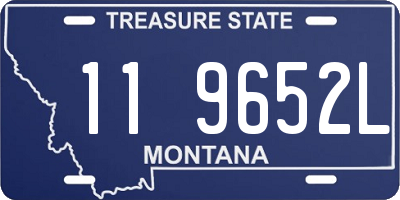 MT license plate 119652L