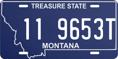 MT license plate 119653T