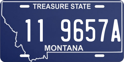 MT license plate 119657A