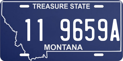 MT license plate 119659A