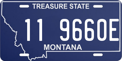 MT license plate 119660E