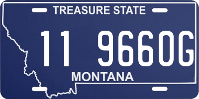 MT license plate 119660G