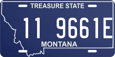 MT license plate 119661E