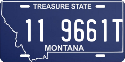 MT license plate 119661T