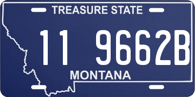 MT license plate 119662B