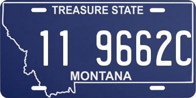 MT license plate 119662C
