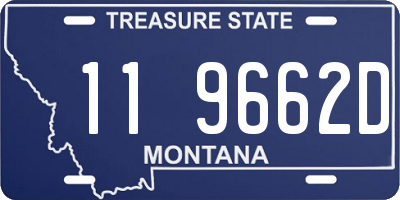 MT license plate 119662D