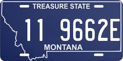 MT license plate 119662E