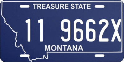 MT license plate 119662X