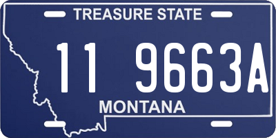 MT license plate 119663A