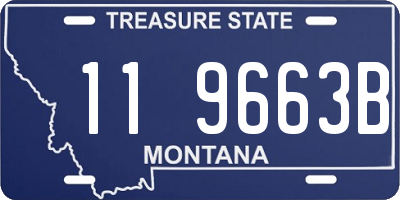 MT license plate 119663B