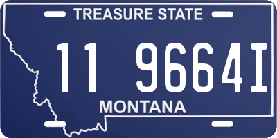 MT license plate 119664I