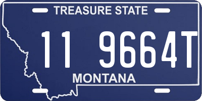 MT license plate 119664T