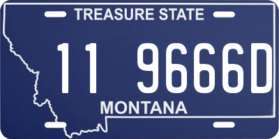 MT license plate 119666D