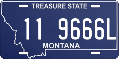 MT license plate 119666L