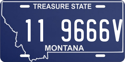 MT license plate 119666V