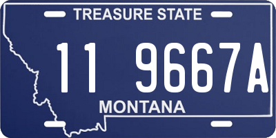 MT license plate 119667A